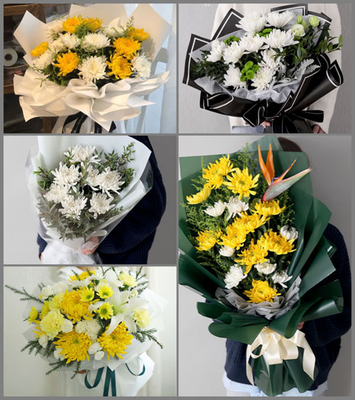 广东东莞市厚街镇赤岭村白事花束代送